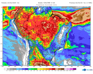 Onde mais vai ter chuva no Brasil nesta semana?
