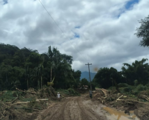 Cidade foi afetada por enchente no fim de semana