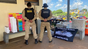 Patrulha Rural realiza grande apreensão de produtos contrabandeados