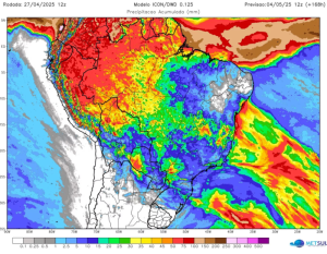 Onde vai ter mais chuva esta semana?