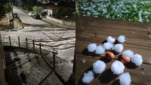 Sete cidades em situação de emergência após temporais e granizo
