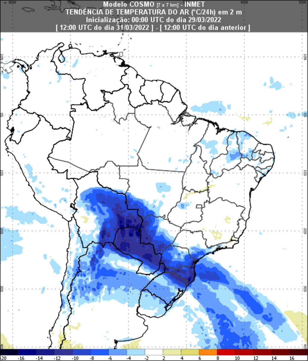 O clima imprevisível do Sul neste fim de semana