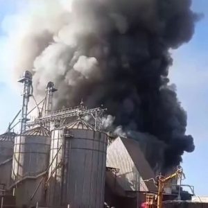 Incêndio de grandes proporções destrói fábrica de ração