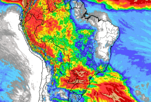 Onde chove mais no Brasil esta semana?