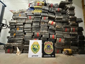 Maconha apreendida em operação policial estava em carga de soja