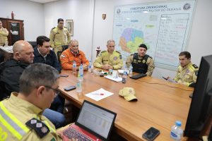 Governador e equipes se deslocam para Rio Bonito do Iguaçu