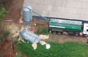Produtor rural morre após silo desabar ao lado de aviário