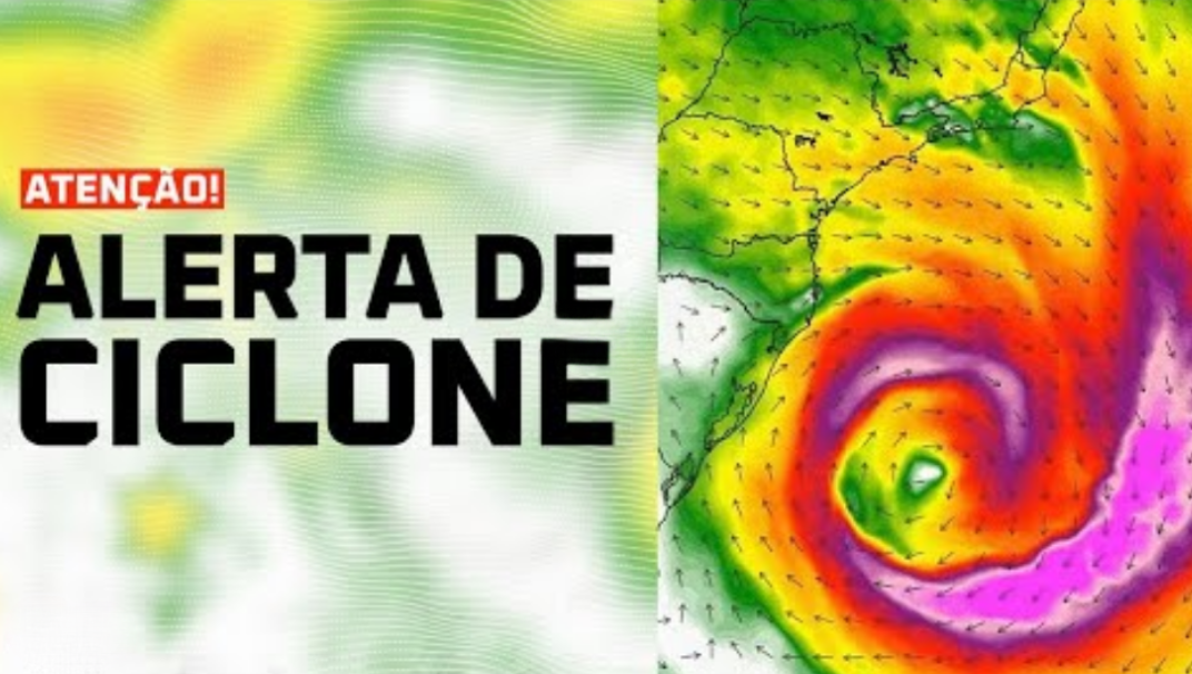 Alerta de ciclone para esta semana, além de chuva, vento e tempestades