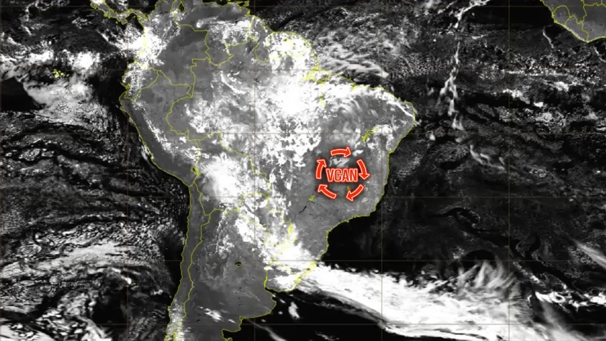 Vórtice Ciclônico vai causar chuva intensa, temporais e muito calor