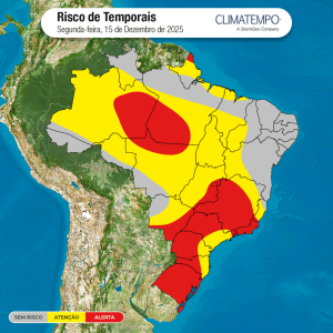 Temporais voltam a ganhar força no início da última semana da primavera