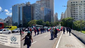 Produtores fazem protesto contra o endividamento rural