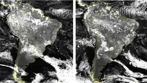 Duas frentes frias vão chegar ao Brasil em apenas três dias
