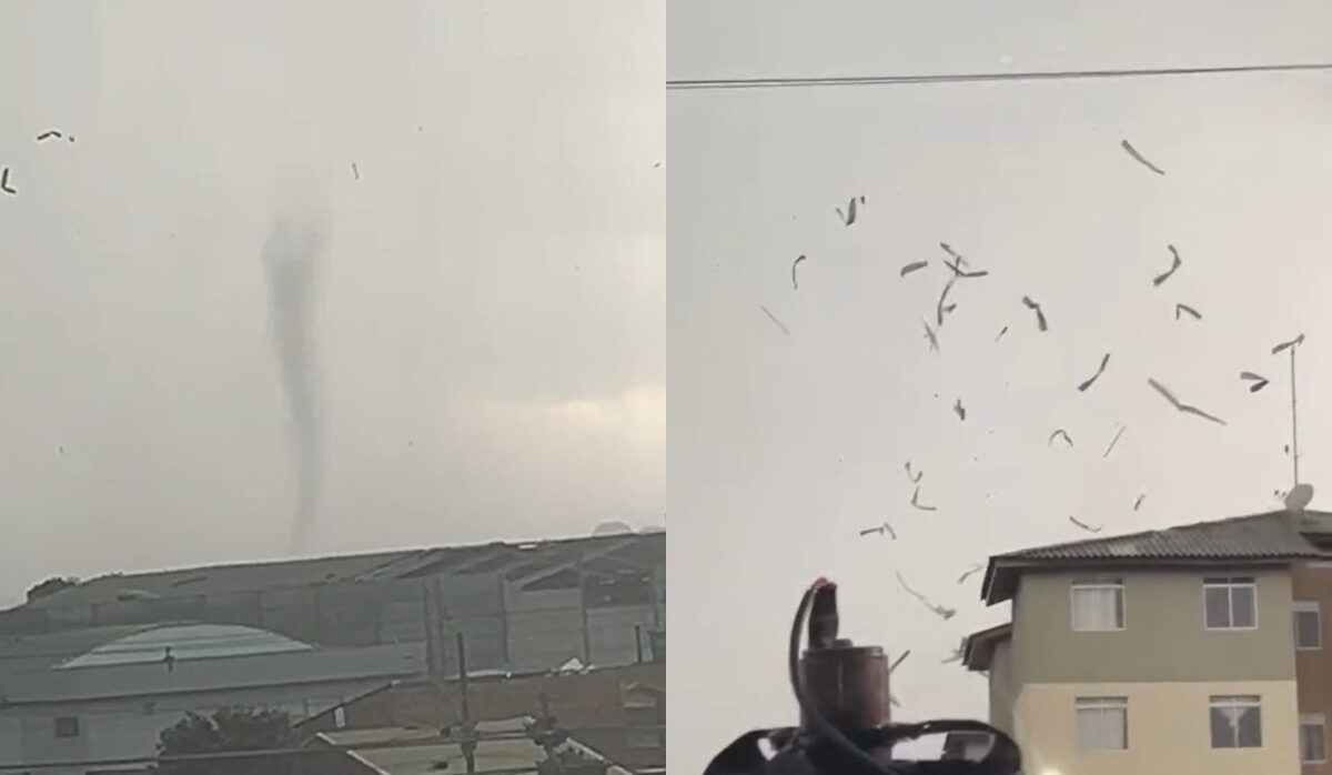 Tornado causa sustos no Paraná