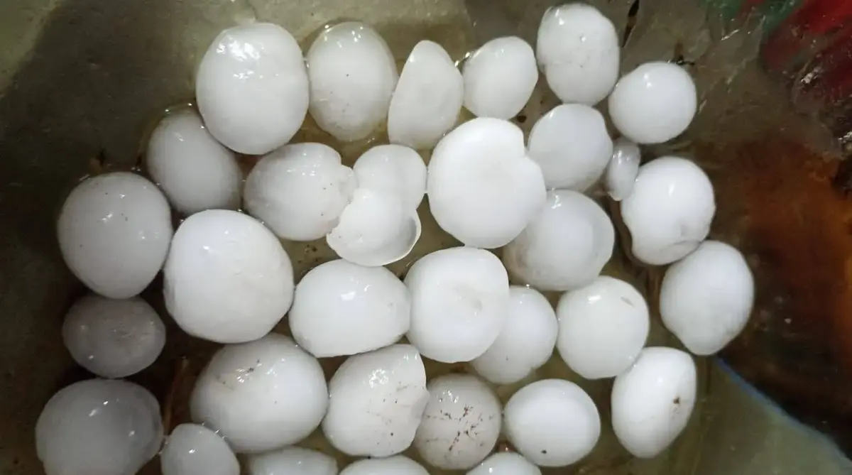 Granizo atinge Sul do País